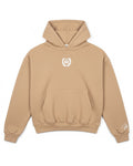 Beige Hoodie "Rise in Silence"